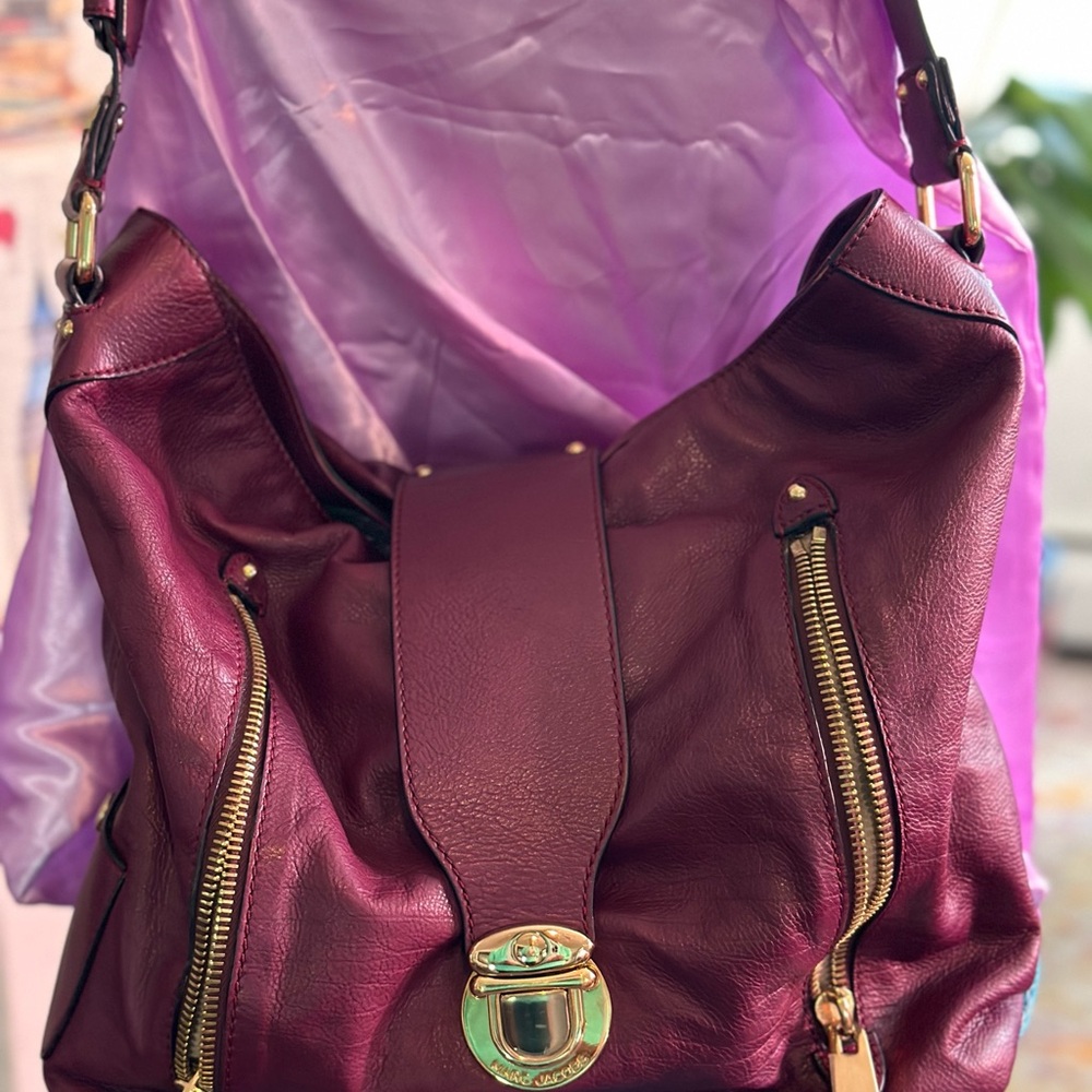 Marc Jacobs "Amy" shoulder bag  Purple leather